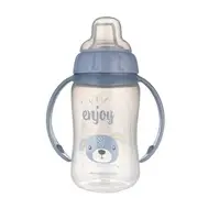 Cana antrenament din silicon Cute Animals Urs, 320ml, Canpol babies