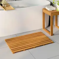 vidaXL Covoraș de baie natural 80 x 48 cm Lemn Solid de Acacia