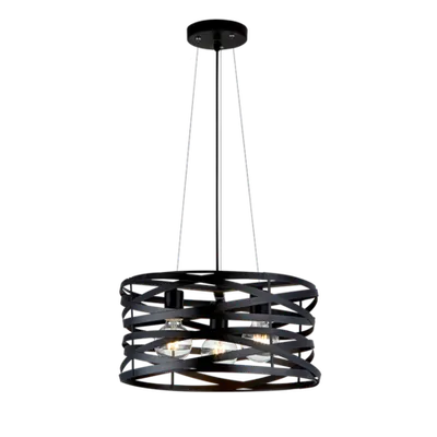 Candelabru Helix 3xe27 Negru D425mm