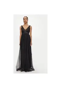 Rochie dama - 304725487 - Poliester - Negru - Negru