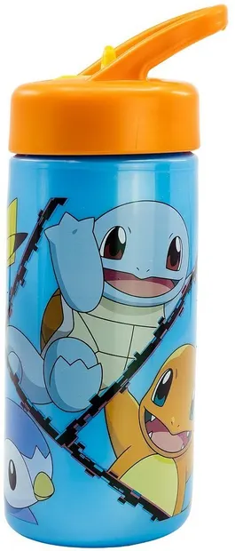 Sticlă cu pai Stor Playground - Pokemon, 410 ml