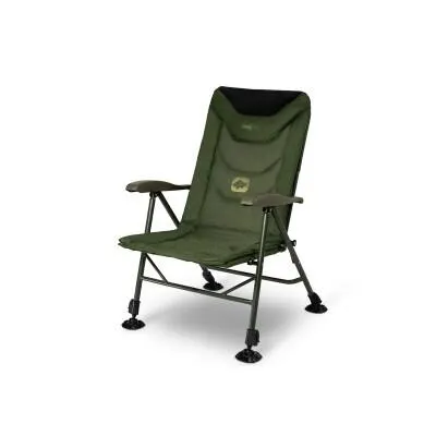 Scaun pescuit Delphin ErgoCARP, 52 x 46 x 67 cm, culoare verde