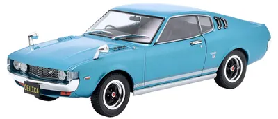 Model de colecție WHITE BOX Modern: Automobile - Toyota Celica LB 2000 GT, Turquoise, 1973