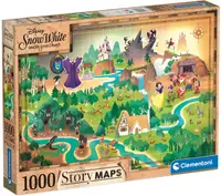 Puzzle Clementoni din 1000 piese - Albă ca Zăpada și cei șapte pitici