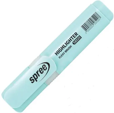 Marker text Spree Flexy Brush - Pastel, albastru