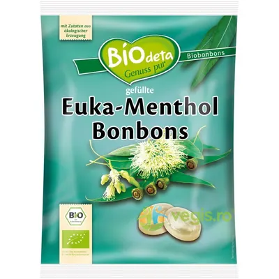 Bomboane cu Eucalipt si Mentol Ecologice/Bio 75g