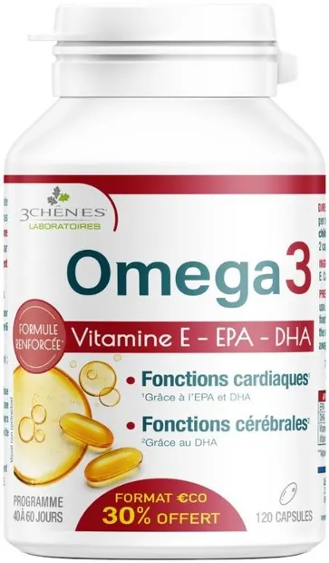Omega 3, 120 capsule, 3 Chenes