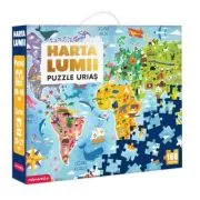 Joc educativ Puzzle urias Harta lumii
