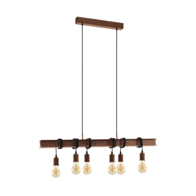 Lampa suspendata TOWNSHEND 4 antique-brown 220-240V,50/60Hz