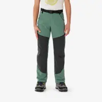 Pantalon Softshell Drumeție la munte MH900 Verde Copii 7-15 ani