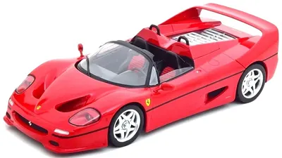 Model de colecționar KK Scale Modern: Mașini - Ferrari F50 Cabrio (1995) (Red) Limited Edition (KKDC180951)