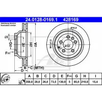 Disc frana ATE 24.0128-0169.1