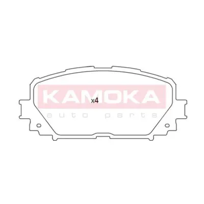 Set placute frana, frana disc KAMOKA JQ101173