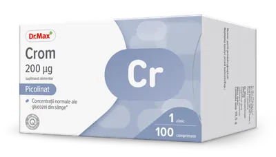 Dr. Max Crom 200mcg, 100 comprimate