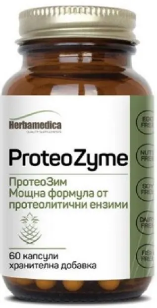 ProteoZyme, 60 capsule, Herbamedica