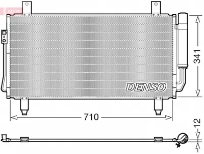 Radiator AC condensator cu uscator potrivit MITSUBISHI OUTLANDER III 2.0 2.0H 2.2D 08.12