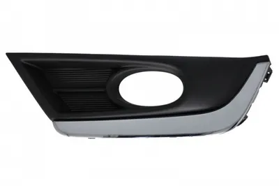 Element bara fata stanga (cu dunga crom, cu orificii lampa ceata, plastic, negru) potrivit HONDA CR-V V 12.16-06.23