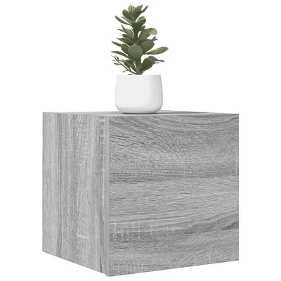 vidaXL Dulapuri TV montaj pe perete, sonoma gri, 30,5x30x30 cm