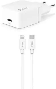 Încărcător ttec - SmartCharger PD, USB-C, 20W, cablu Lightning, alb