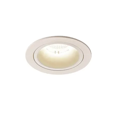 Spot incastrat, NUMINOS M Ceiling lights, white Indoor LED recessed ceiling light white/white 4000K 20° gimballed, rotating and pivoting, including leaf springs