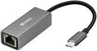 Adaptor de rețea Sandberg - 136-04, USB-C/RJ45, 1000Mbps, gri