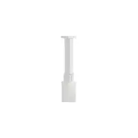 Finishing kit pentru telescopic pole pentru 1 or 2 compartimente snap-on columns - 2 PVC capacs and a base - alb finish