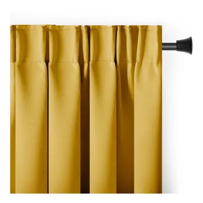 Draperie galbenă dimout (semi-opacă) 140x245 cm Kierra – Restilo