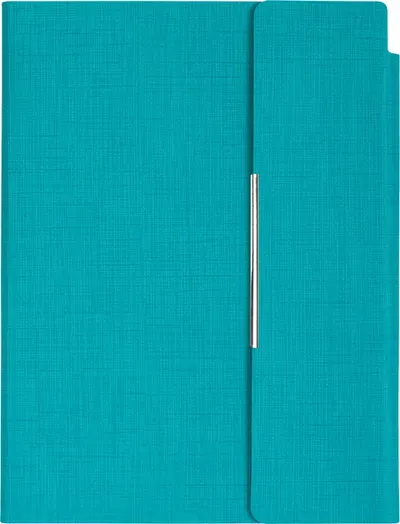 Agenda din piele cu capac magnetic Trend A5 - Turcoaz