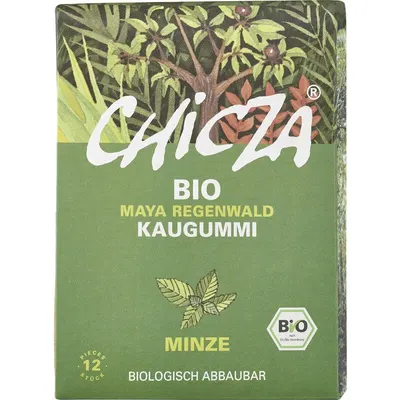 Guma de mestecat cu menta bio 12 lamele - 30g Chicza