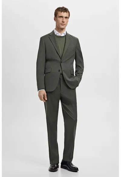 Pantaloni slim fit Milan - Kaki inchis