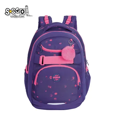 Ghiozdan anatomic Urban, bubbles, 43x29x22 cm, S-COOL