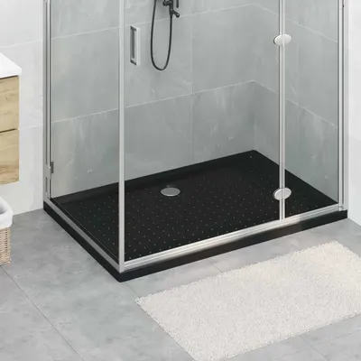 vidaXL Tavă de bază pentru duș cu puncte 120 x 80 x 4 cm ABS Negru