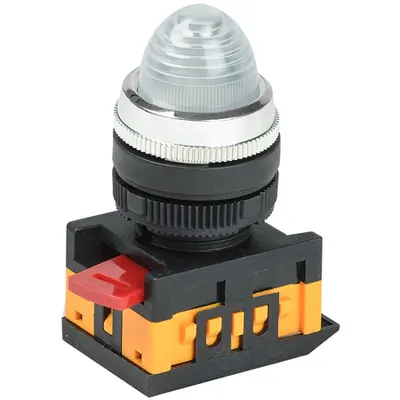 Lampa semnalizare AL-22 d22mm transparent neon /240V cylinder