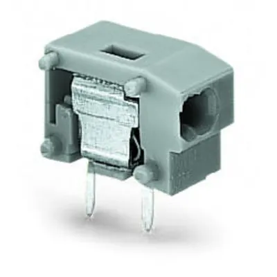 Stackable 2-conductor PCB terminal block; 0.75 mm²; Pin spacing 7.5/7.62 mm; 1-pole; PUSH WIRE®; 0,75 mm²; light green