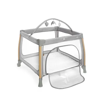 Tarc de joaca pentru copii Jane Travel Fun cu geanta de transport si arcada cu jucarii 98x101x80 cm Mist