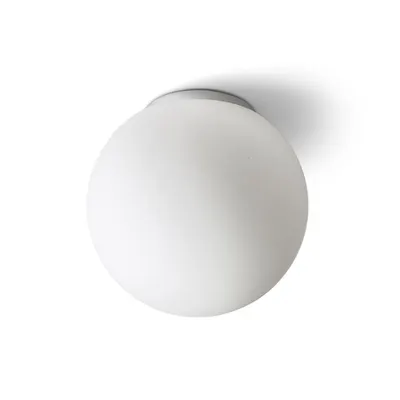 BOLLY 26 Plafoniera opal-colored sticla/crom 230V E27 15W IP44