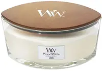 Lumânare parfumată WoodWick Linen, 453.6 g