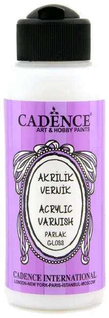 Lac acrilic pe bază de apă Cadence - Luciu, 120 ml