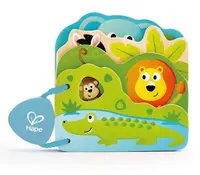 Carte din lemn Hape - Animale salbatice