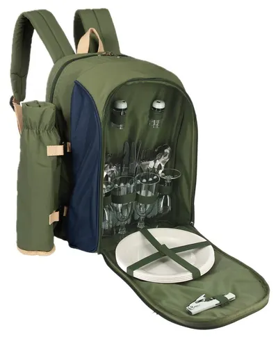 Sac à dos isotherme avec vaisselle Elementerre Chillex Vert