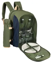Sac à dos isotherme avec vaisselle Elementerre Chillex Vert