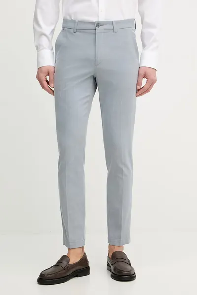 BOSS pantaloni slim fit pentru bărbați cu bumbac H-Kaiton1