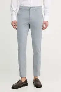BOSS pantaloni slim fit pentru bărbați cu bumbac H-Kaiton1