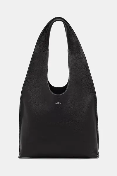 A.P.C. geantă tote pentru femei din piele le neige clou