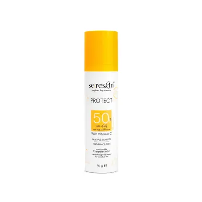 Crema pentru fata protectoare cu vitamina C si SPF50 Protect, 75 g, Se:Reskin