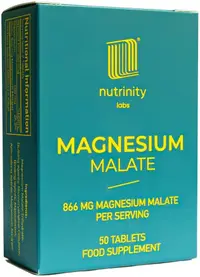 Malat de magneziu, 866 mg, 50 tablete, Nutrinity Labs