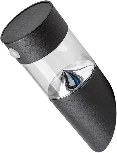 LED aplice solar cu senzor Rabalux - Kapuas 77015, IP44, 1.5W, DC 3.7V, 100lm, 4000k, negru