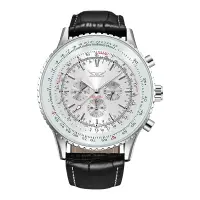 Ceas barbatesc de mana Jaragar Vintage Multifunctional Tourbillon Mecanic Automatic Piele