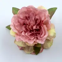 Clama de par statement cu floare tip bujor supradimensionata Roz
