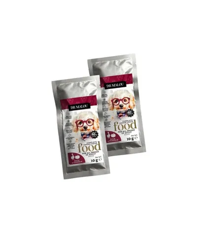 DR MALOU Hrană liofilizată rață cu dovleac 2x10 g hrană uscată pentru câini